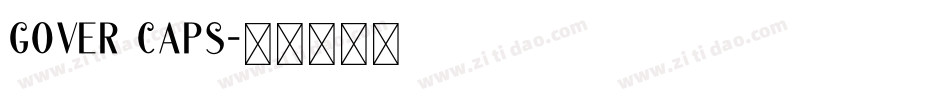 gover caps字体转换